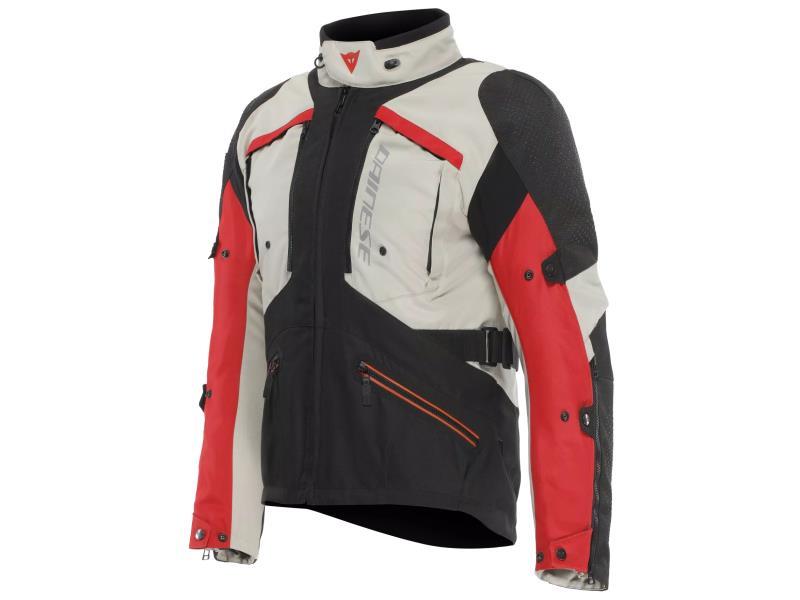Dainese Gullfoss D Dry giacca moto 4 stagioni impermeabile Tidal Foam / Black / Red - giacche impermeabili