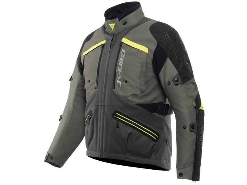 Dainese Gullfoss D Dry giacca moto 4 stagioni impermeabile Deep Lichen / Ebony - giacche impermeabili