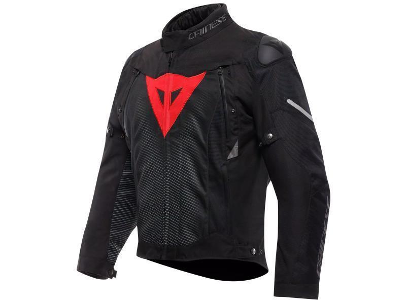 Dainese Super Sprint D Dry giacca moto impermeabile Black / Red Lava - giacche impermeabili