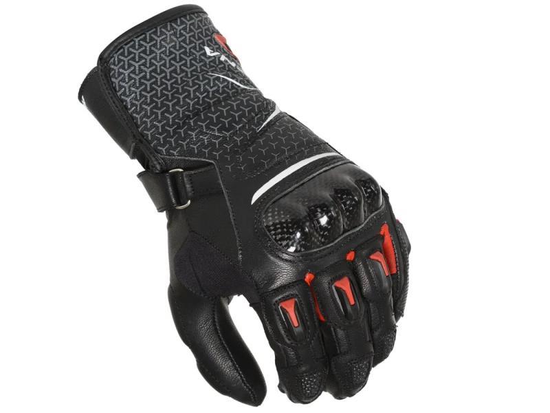 Macna Street R guani moto sportivi da bambino Nero / bianco / Rosso - guanti in pelle