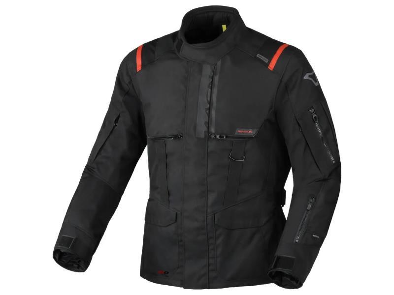 Macna Rancher 2.0 giacca moto impermeabile con Air Scoop ventilata Nero - giacche impermeabili