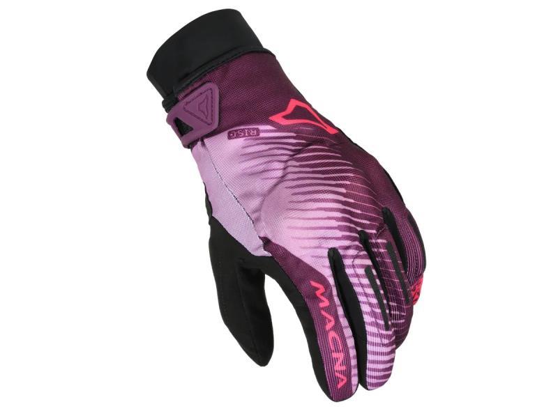 Macna Crew RTX donna guanti moto impermeabili Black / Purple / Pink - guanti impermeabili
