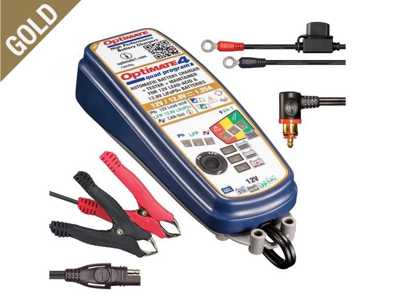 TecMate Optimate 4 Din - Can Bus carica batterie e mantenitore Premium Edition / Quad program - caricabatterie