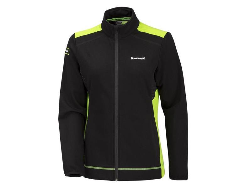 Kawasaki Sports 2026 felpa donna full zip Nero / Verde - felpe
