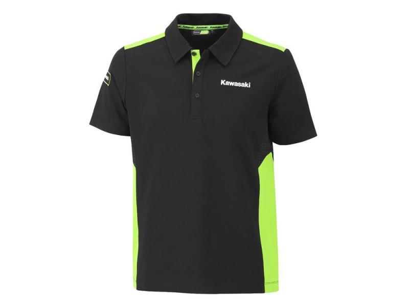 Kawasaki Sports 2026 polo maniche corte Nero / Verde - tshirt e polo
