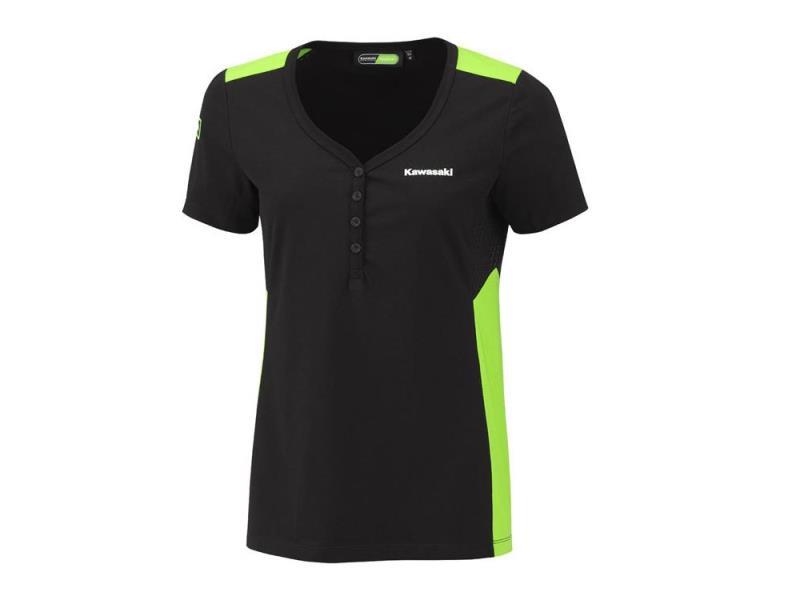 Kawasaki Sports 2026 T shirt donna Nero / Verde - tshirt e polo
