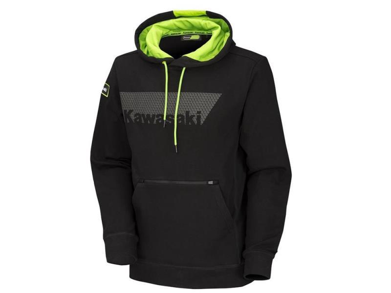 Kawasaki Sports 2026 felpa con cappuccio Nero / Verde - felpe