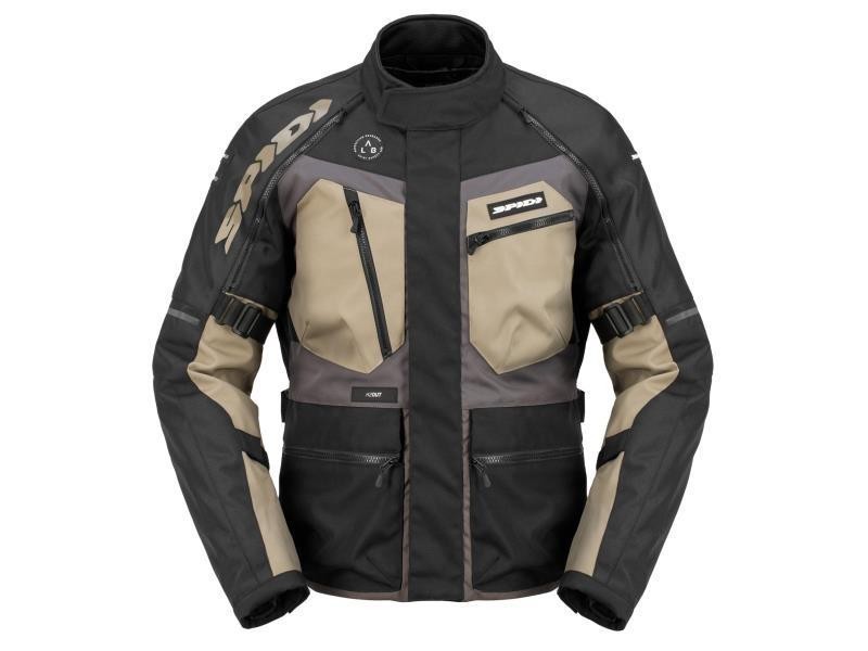 Spidi Ridemaster giacca moto adventure impermeabile Fango / Nero - giacche impermeabili
