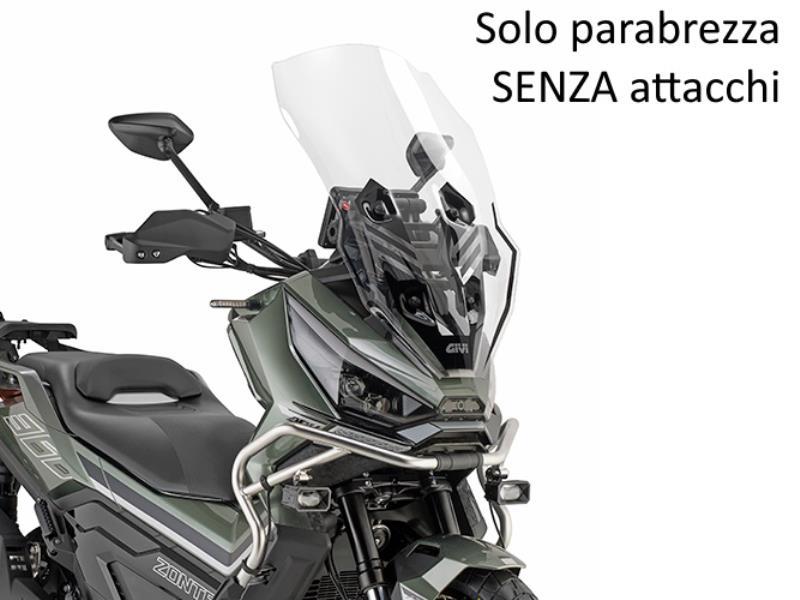 Givi 7604DT parabrezza Zontes 368G 25 / 26 Trasparente 73 x 45 cm (H x L) - cupolini e parabrezza