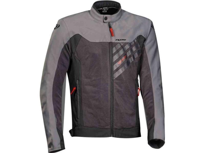 Ixon Orion giacca moto tessuto Antracite / Grigio / Rosso - giacche in tessuto