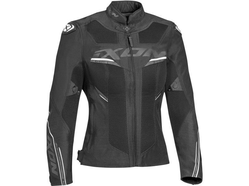 Ixon Draco lady giacca moto donna estiva Nero / Bianco - giacche in tessuto