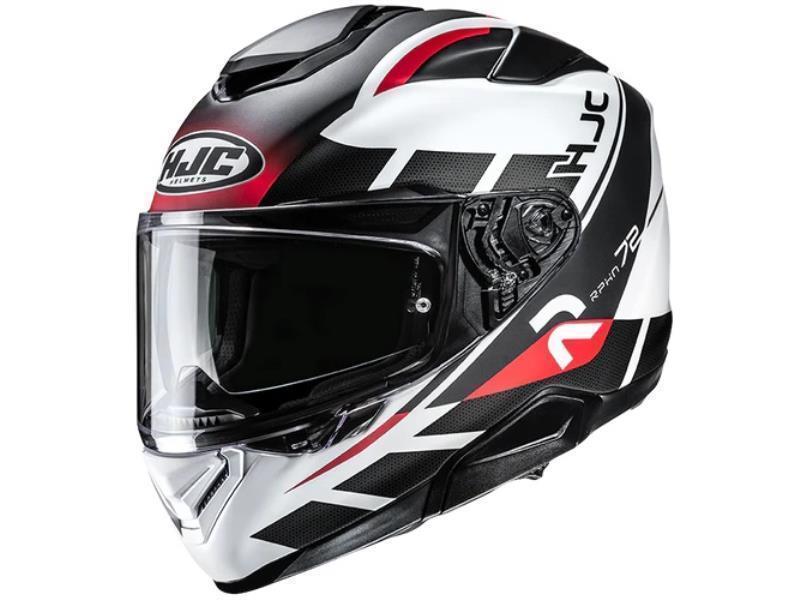HJC RPHA72 casco moto ECE 22.06 Value MC1SF Bianco / Nero / Rosso - caschi integrali