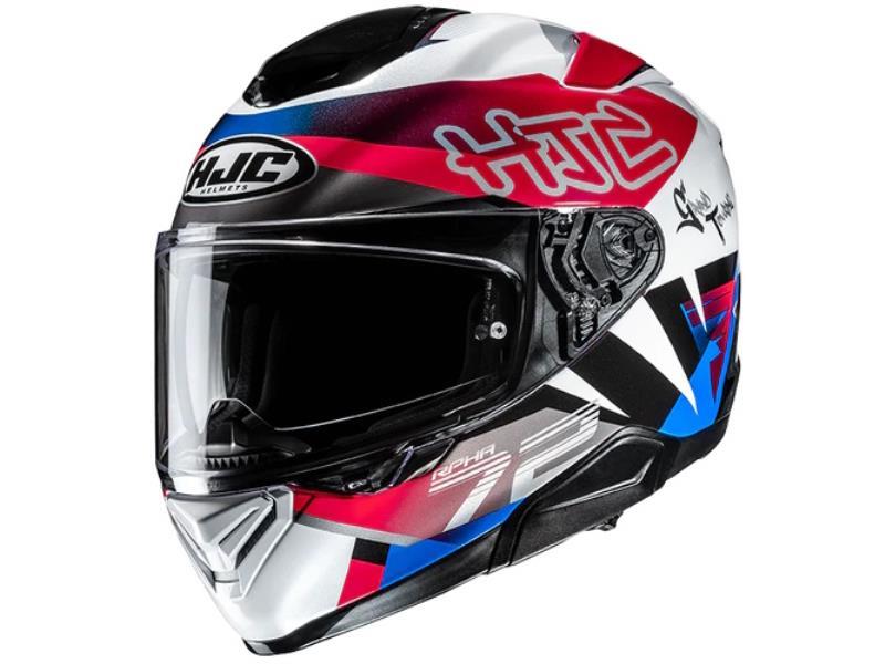 HJC RPHA72 casco moto ECE 22.06 Goldy MC21 Bianco / Rosso / Blu - caschi integrali
