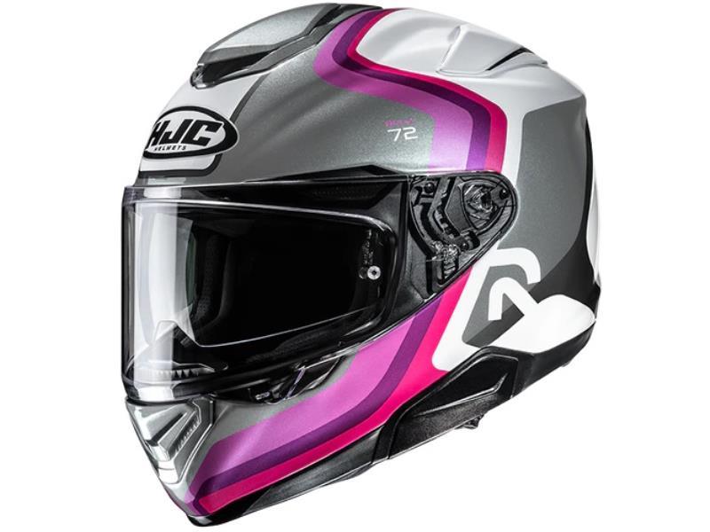 HJC RPHA72 casco moto ECE 22.06 Ernem MC8 Bianco / Rosa / Grigio - caschi integrali