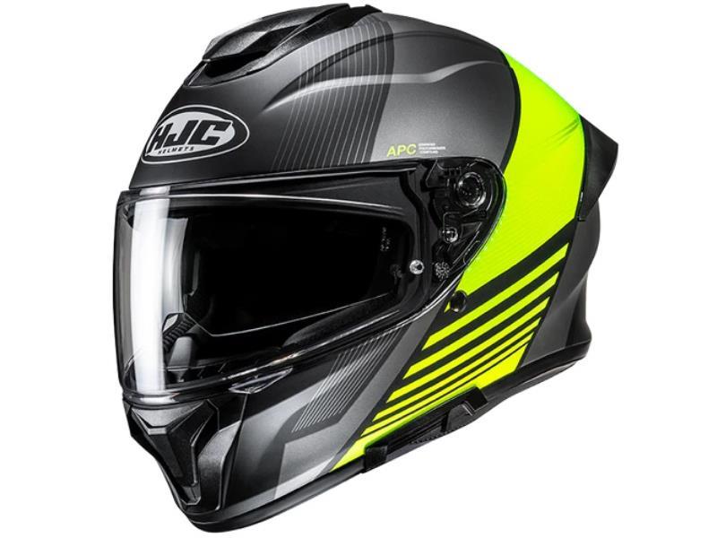 HJC C71 casco moto ECE22.06 Morix MC3HSF Nero / Giallo - caschi integrali