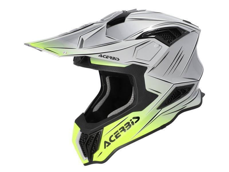 Acerbis Airstrike-X casco moto cross (290) Grigio / Giallo - caschi cross