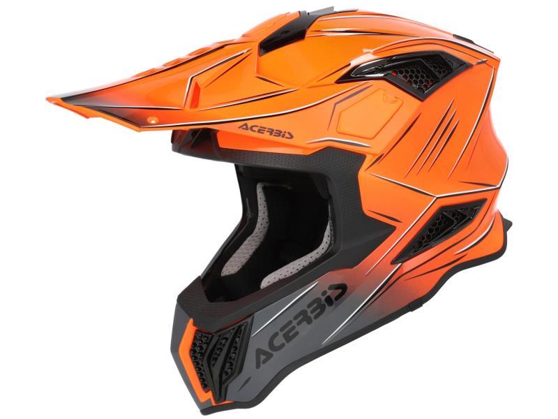 Acerbis Airstrike-X casco moto cross (207) Arancio / Grigio - caschi cross