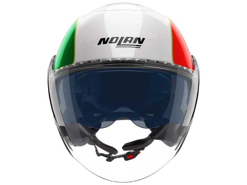 Nolan N20 2 Visor casco moto Jet Tricolore (346) Bianco Verde Rosso - caschi jet