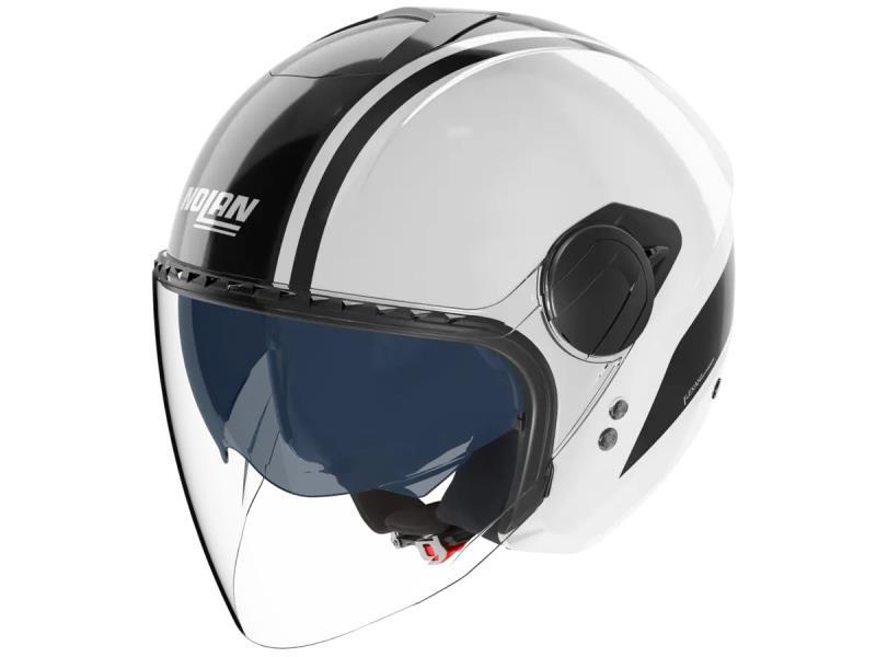 Nolan N20 2 Visor casco moto Jet Dolcevita (348) Bianco / Nero - caschi jet