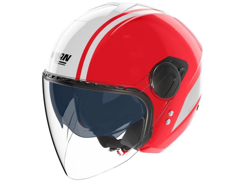 Nolan N20 2 Visor casco moto Jet Dolcevita (349) Rosso / Bianco - caschi jet