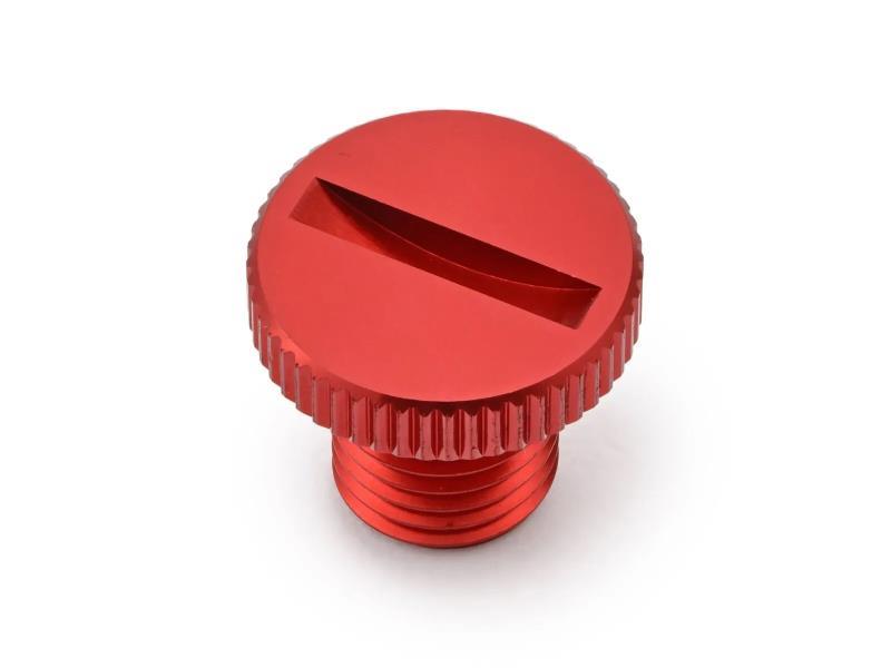 Daytona Vite copriforo per specchietto M10 testa zigrinata Rosso / M10 x 1,25 dx - specchietti