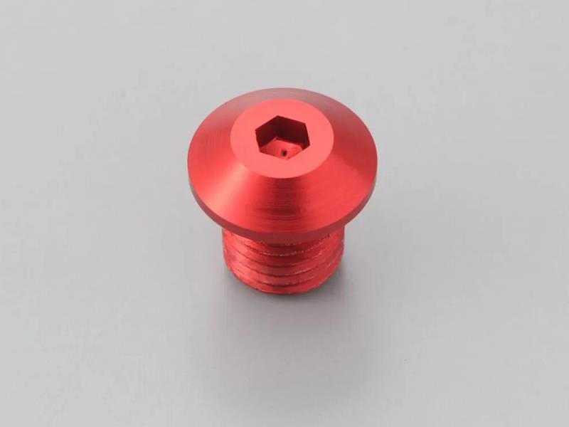 Daytona Vite copriforo per specchietto M10 testa incassata brugola Rosso M10x1,25 DX - specchietti