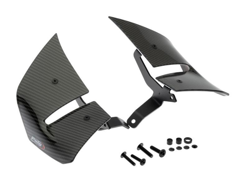 Puig Alette spoiler D12 Kawasaki Z 900 25/26 Carbon look - carrozzeria e parti in carbonio