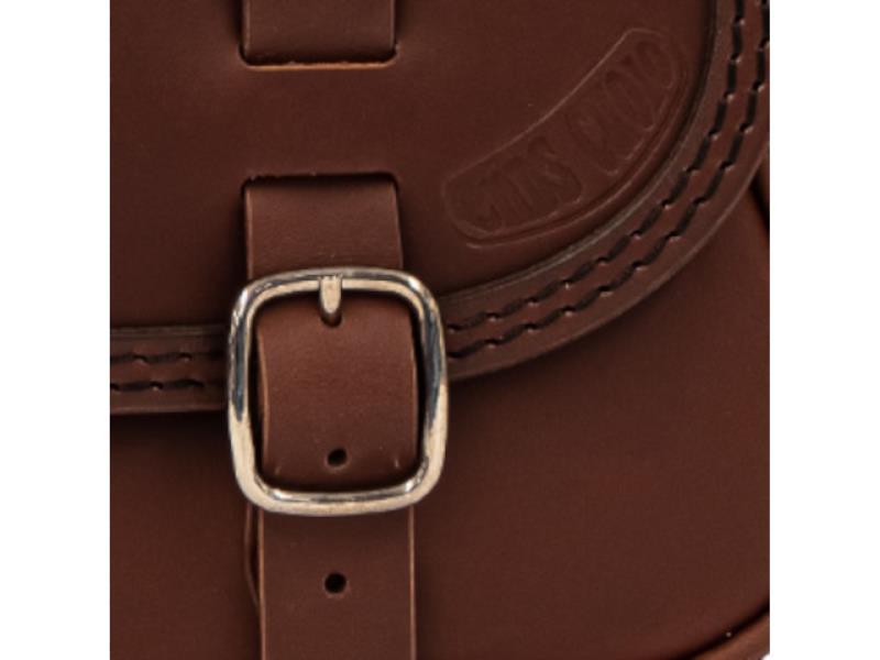 Ends Cuoio Seminole borsa laterale SX Indian Chief Dark Horse Chief Bob Testa di Moro - borse laterali 