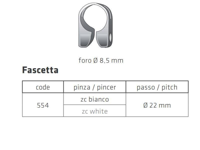 FAR 554 Fascetta universale da manubrio d. 22mm Acciaio - specchietti