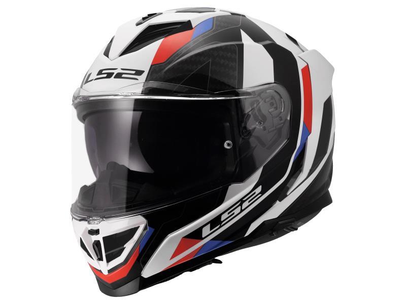 LS2 FF818 Storm III casco moto Sporty White / Blue / Red - caschi integrali