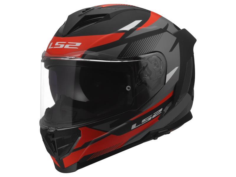 LS2 FF818 Storm III casco moto Komay Black / Red - caschi integrali