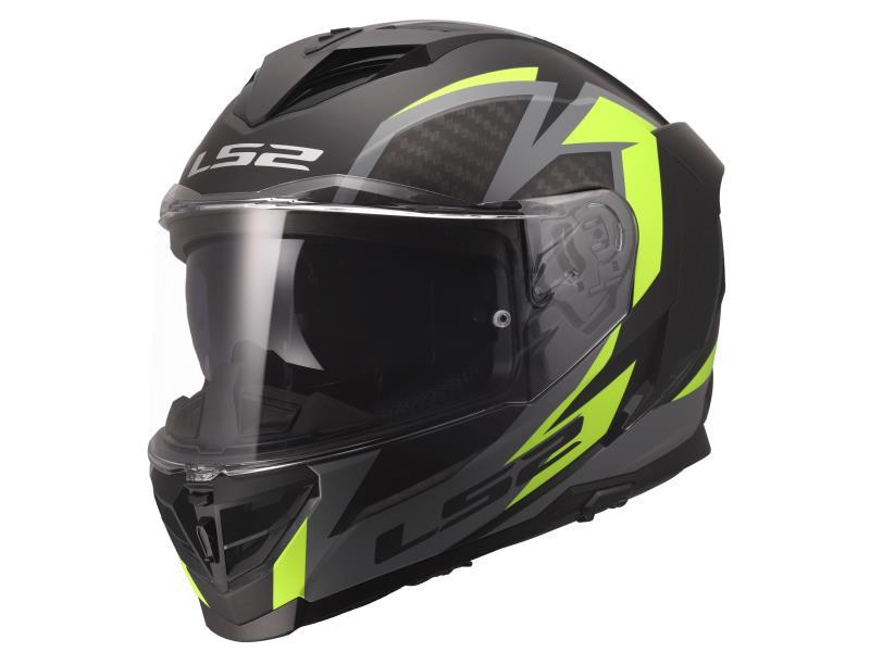 LS2 FF818 Storm III casco moto Dynamo Black / H V Yellow