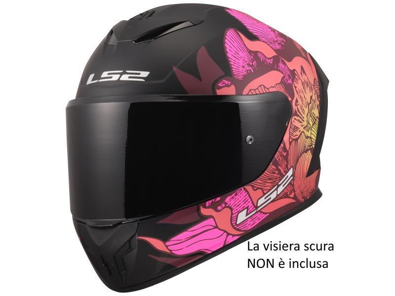 LS2 FF820 Rapid III casco moto Popiies II Matt Black / Pink - caschi integrali