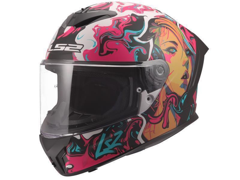 LS2 FF820 Rapid III casco moto Cyberg Purple Cyan - caschi integrali