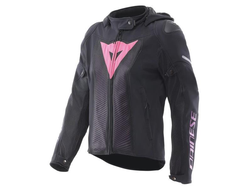 Dainese Super Sprint Air tex giacca moto donna estiva Black / Pink / Viola - giacche in tessuto