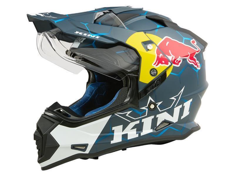 O`Neal ADV casco moto enduro strada Kini Red Bull 1.0 Blu / Bianco - caschi integrali