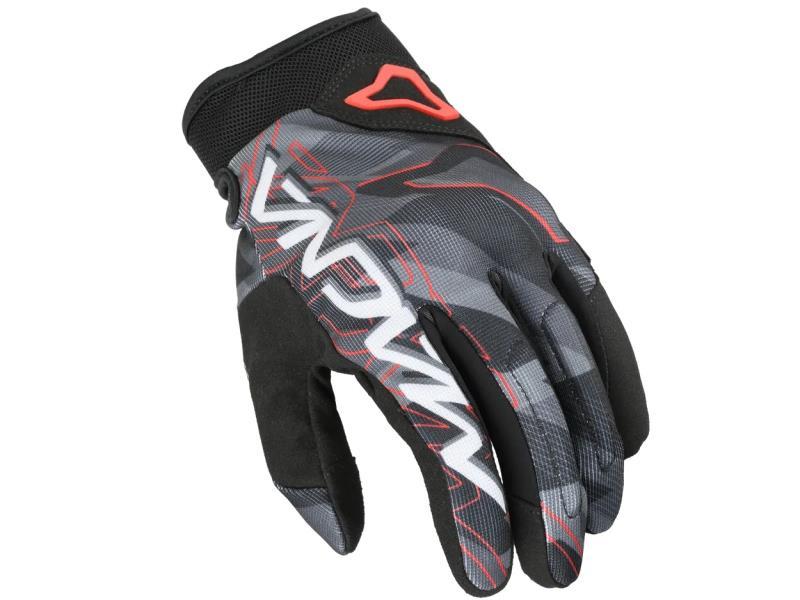 Macna Decode guanti moto in tessuto Black / Red / White - guanti cross