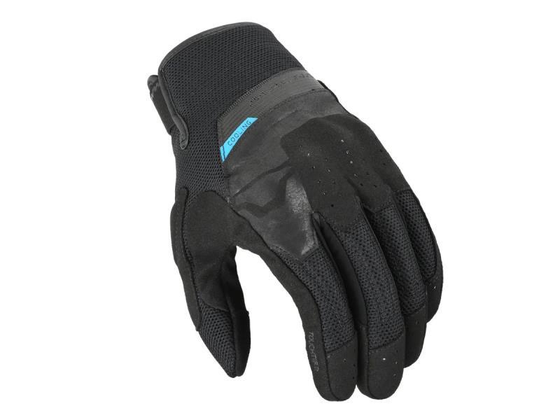 Macna Pelgram Evercool guanti moto estivi rinfrescanti Black - guanti in pelle
