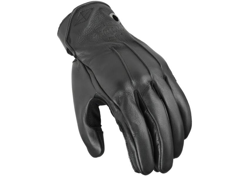 Macna Ralston guanti moto pelle look retrò Black - guanti in pelle
