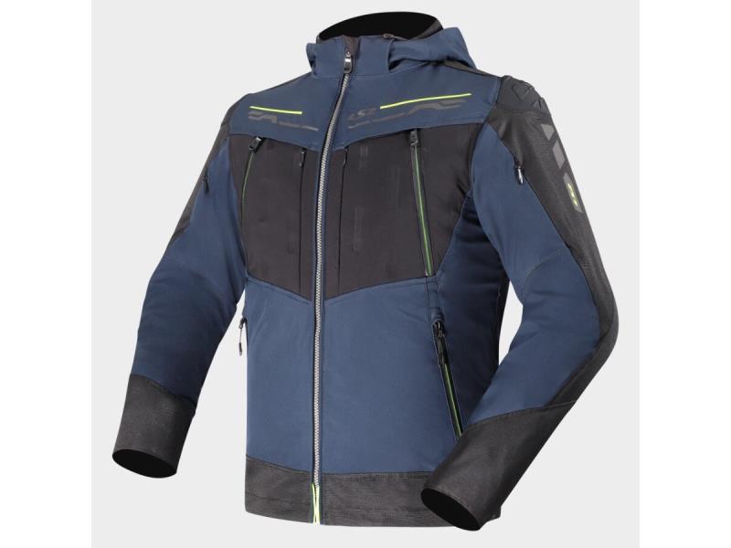 LS2 Zirconium Evo giacca moto impermeabile Blue / Black / Yellow - giacche impermeabili