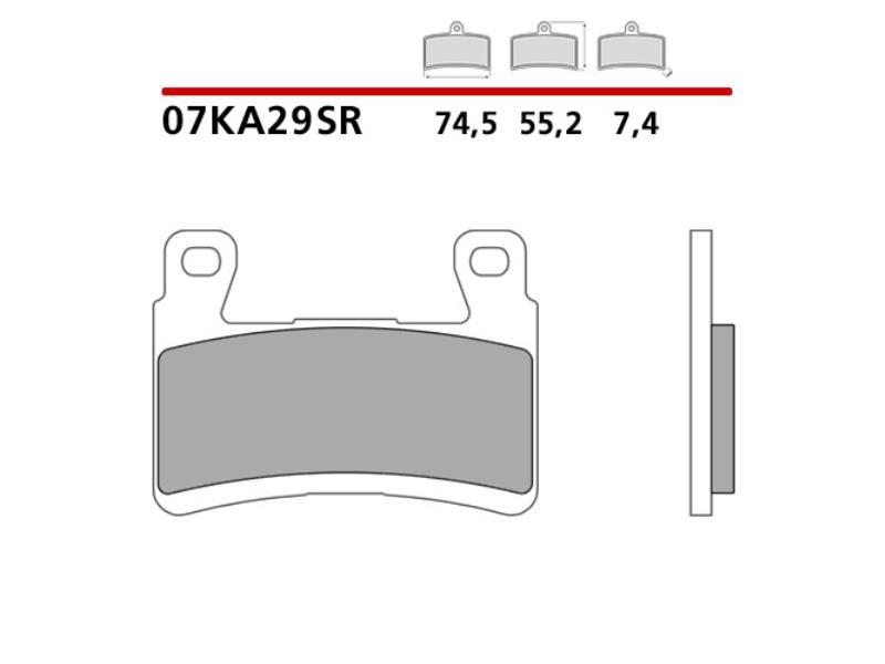 Brembo 07KA29SR pastiglie freno Kawasaki ZX-6 13/26 Mescola SR - pastiglie freno