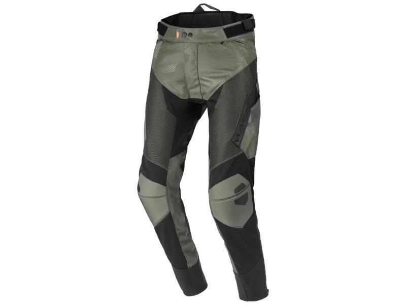 Macna Qargon pantaloni moto cargo ventilati estivi Green / Black - pantaloni in tessuto