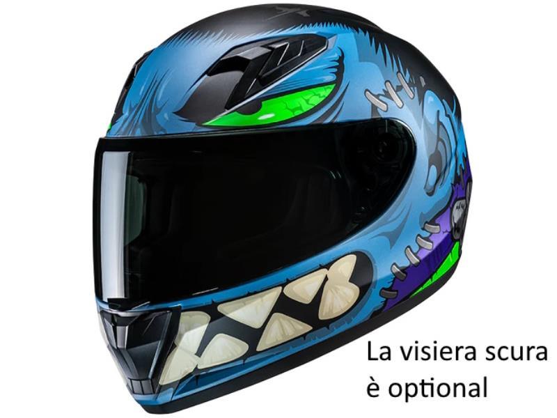 HJC Y10 casco moto da bambino Frank MC2SF Matt Blue - caschi integrali