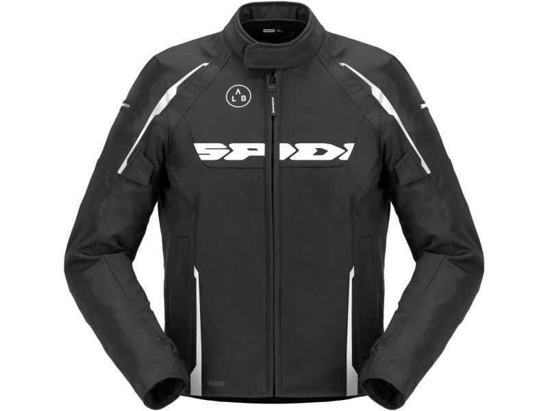 Spidi Dragon H2out giacca moto impermeabile Nero / Bianco
