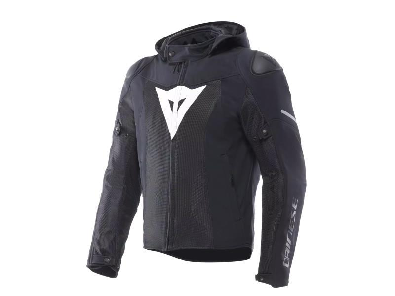 Dainese Super Sprint Air tex giacca moto estiva Black / White - giacche in tessuto