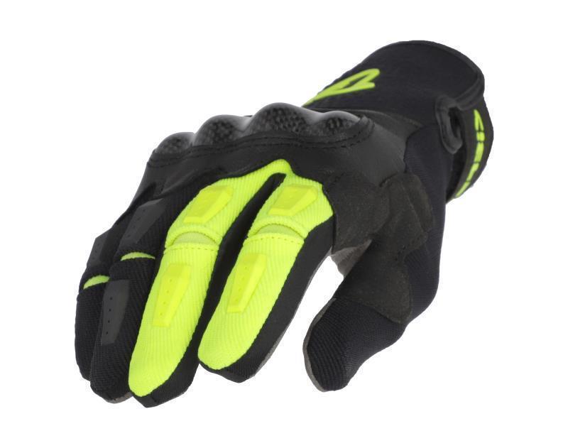 Acerbis Carbon G 5.0 guanti moto enduro Nero / Giallo - guanti in tessuto