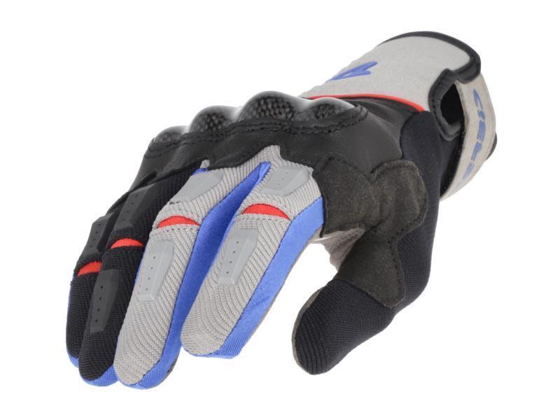 Acerbis Carbon G 5.0 guanti moto enduro Grigio / Blu - guanti in tessuto