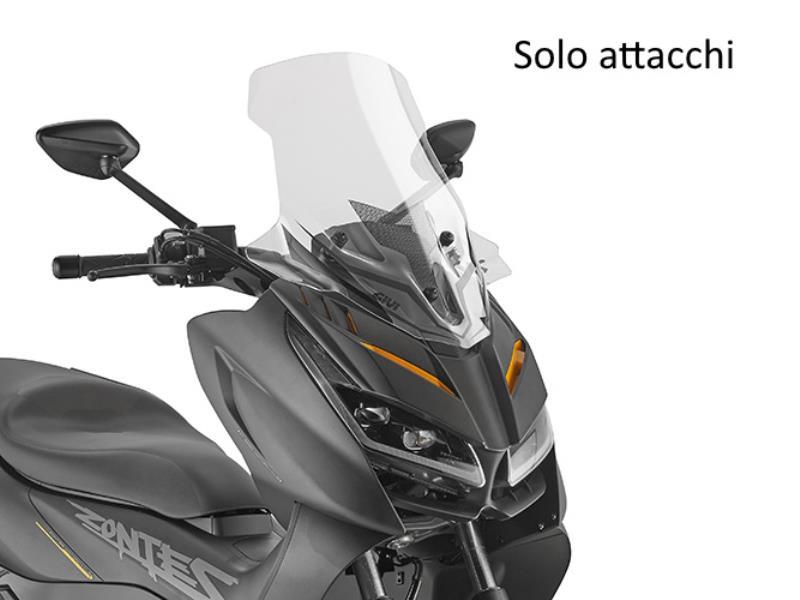 Givi D7606KIT attacchi parabrezza Zontes 368D 25 / 26 Nero - cupolini e parabrezza