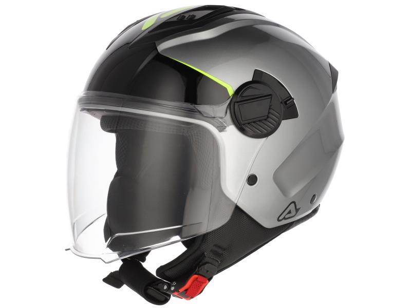 Acerbis Levante casco moto Jet (803) Grigio / Giallo - caschi jet