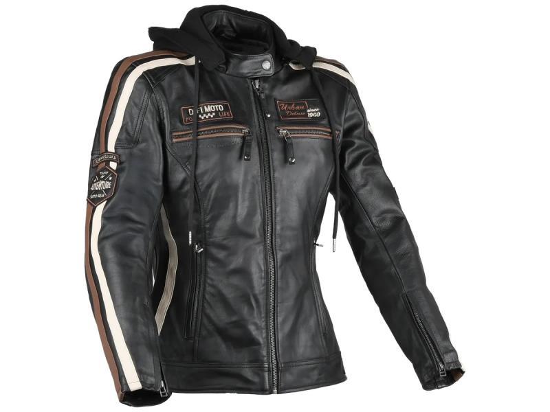 Difi Jolene 3 giacca moto donna in pelle Nero - giacche in pelle